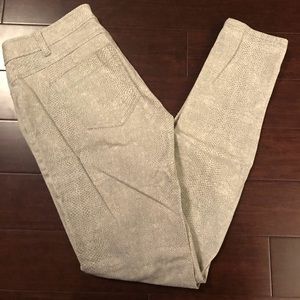 Calvin Klein snakeskin pattern skinny pants